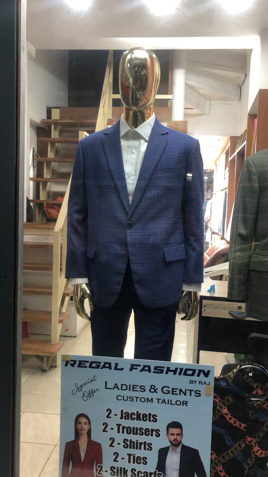 Statement tailoring photo from the Bang Rak showroom
